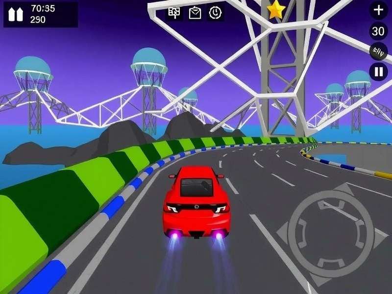 Metro Lane Sprint Game Screenshot